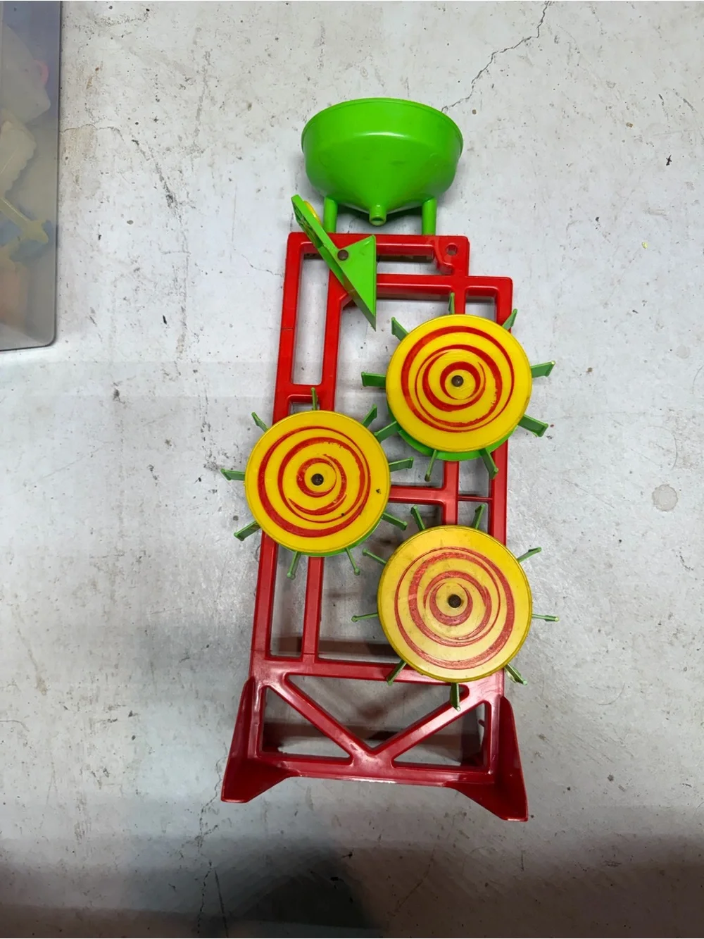 Bright Red and Yellow Kids Toy Water Wheel Spinner